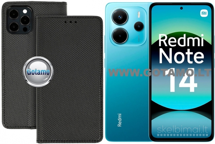 162 Re-Grid magnetiniai dėklai Xiaomi Redmi Note 14 4G telefonui WWW.GOTAMO.LT