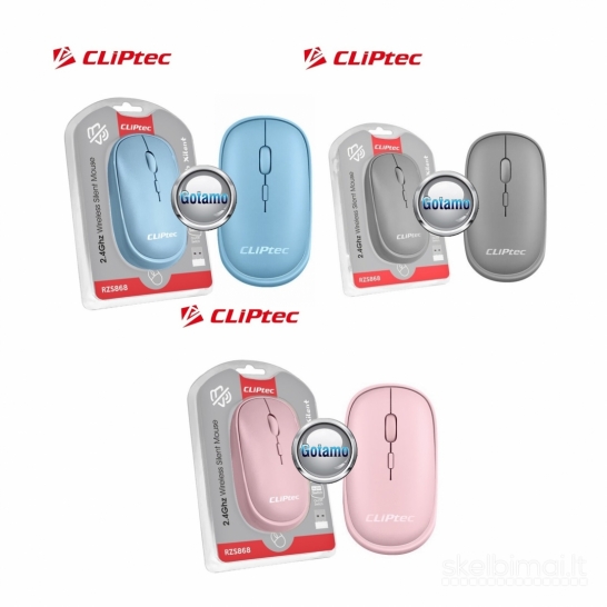 166 Begarsės bevielės pelės Cliptec Xilent WWW.GOTAMO.LT