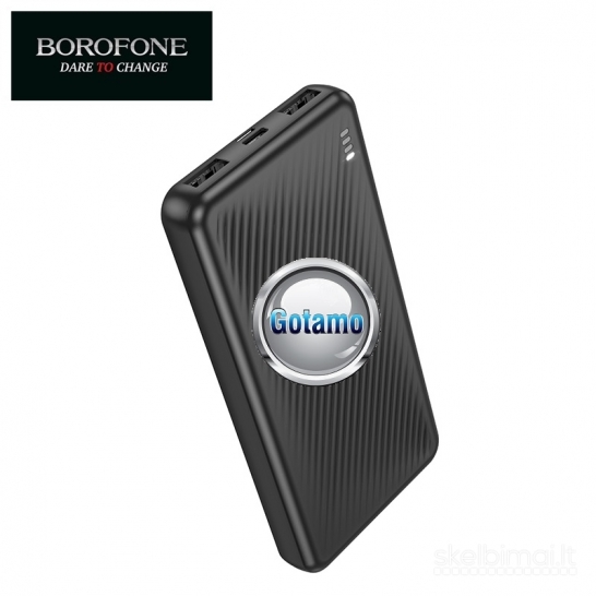 167 10000mAh Borofone išorinės baterijos akumuliatoriai (Power Bank)