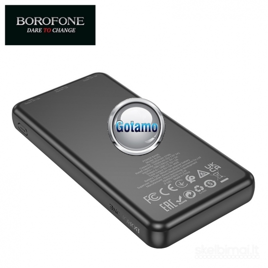 167 10000mAh Borofone išorinės baterijos akumuliatoriai (Power Bank)