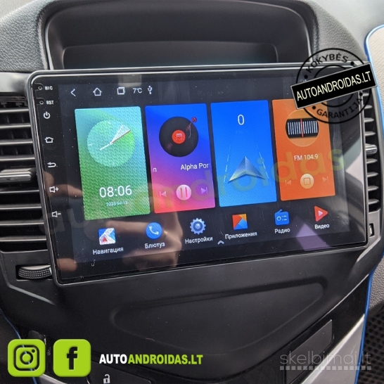 CHEVROLET CRUZE 2008-14 Android multimedia Carplay navigacija