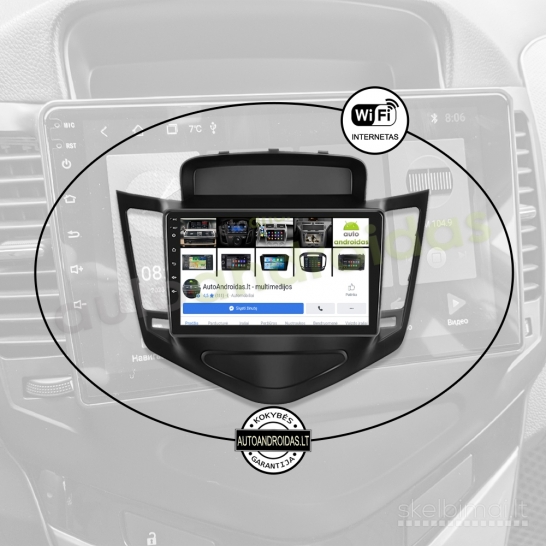CHEVROLET CRUZE 2008-14 Android multimedia Carplay navigacija