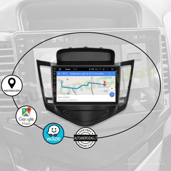 CHEVROLET CRUZE 2008-14 Android multimedia Carplay navigacija