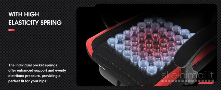 Nauja Kompiuterinė žaidimų kėdė Gaming ergonominė darbo su masažo funkcija