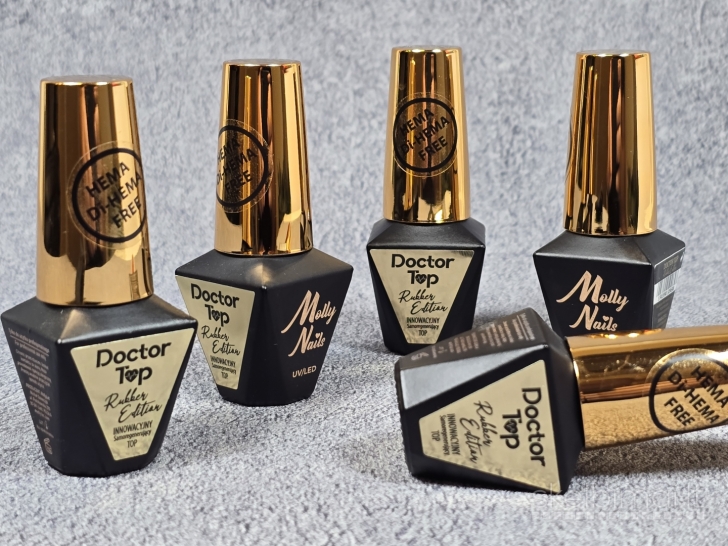 Kaučiukinis topas nagams su Uv filtru Molly nails