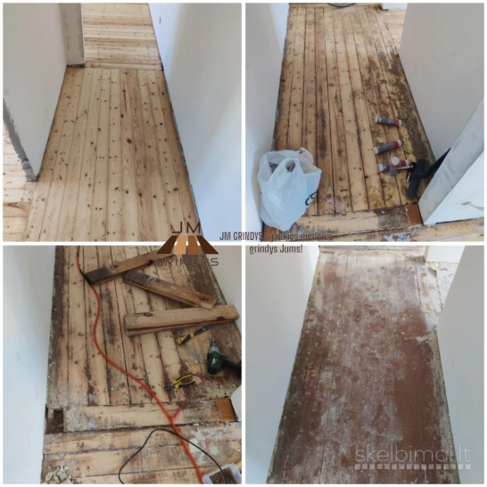 mediniu grindu, laiptu pakopu atnaujinimas, slifavimas +370 643 99966
