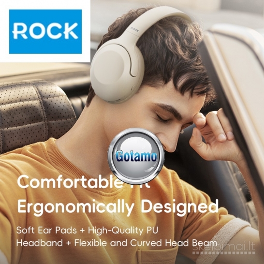 170 Bluetooth ausinės Rock ANC 15H Music WWW.GOTAMO.LT