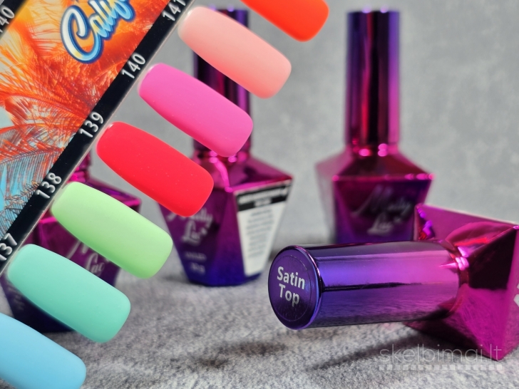 Matinis gelinio lako topas Satin Top Molly Lac