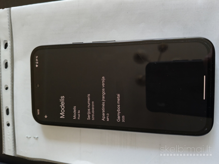 Naujas Google Pixel 8a 128gb su 2 metų garantija
