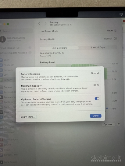 Apple M1 Pro 16gb RAM 1tb SSD + Garantija