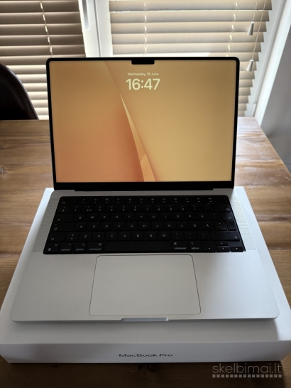 Apple M1 Pro 16gb RAM 1tb SSD + Garantija