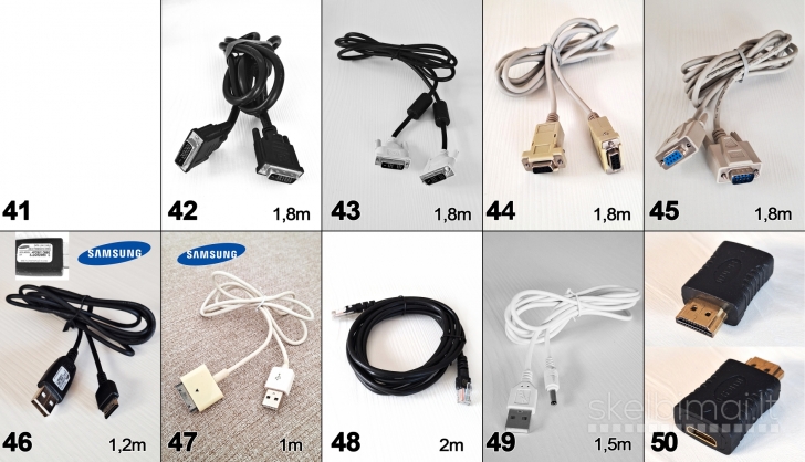 Viskas po 2€_scart aux tulpės svideo usb hdmi utp
