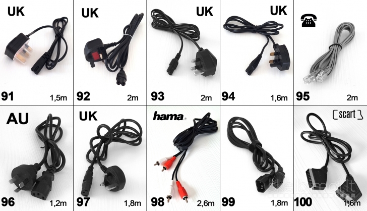 Viskas po 2€_scart aux tulpės svideo usb hdmi utp