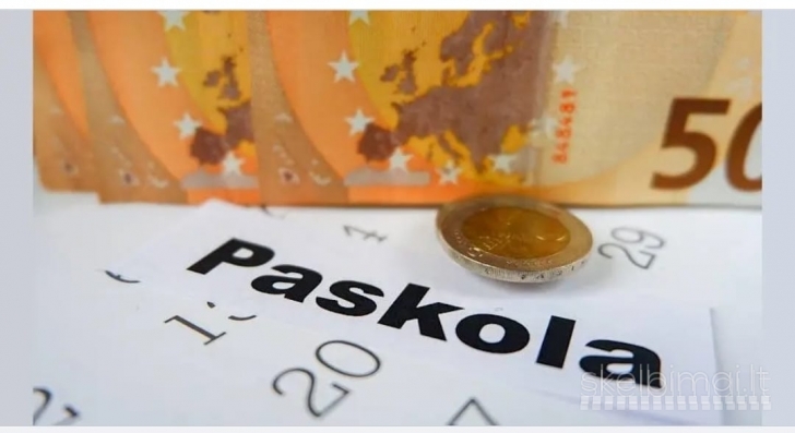Musu pasiulymas siulo paskoLlas su maža 3% palukan