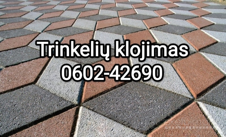 Trinkelių klojimas Kaunas 0602-42690 Gatvės borteliu įrengimas kaina