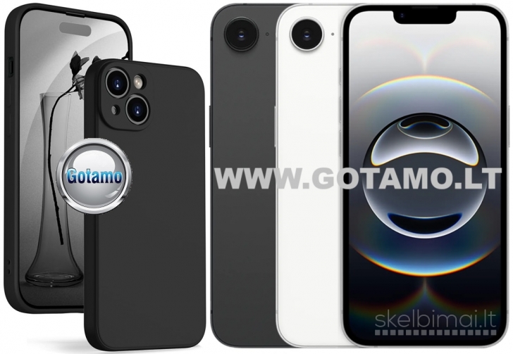 171 B-Soft Plus dėklai nugarėlės Apple iPhone 16e telefonui WWW.GOTAMO.LT