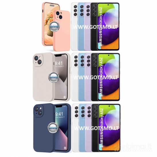 175 B-Soft Plus dėklai nugarėlės Samsung Galaxy A52 telefonams WWW.GOTAMO.LT