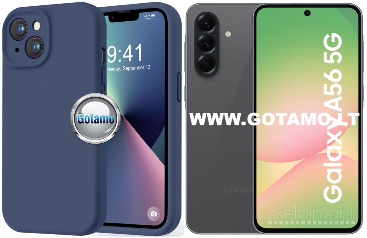 176 B-Soft Plus dėklai nugarėlės Samsung Galaxy A56 telefonui WWW.GOTAMO.LT