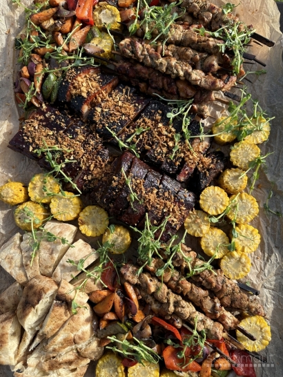 Barbequ Grill Maitinimas Banketai Furšetai