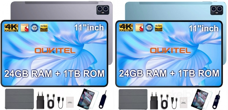 NAUJAS! OUKITEL TAB PC 4K UHD 11.0"COLIŲ+5G+2SIM+IPTVI