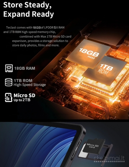 NAUJAS! TECLAST 4K UHD TAB PC11.0"COLIŲ+5G+2SIM+IPTVI