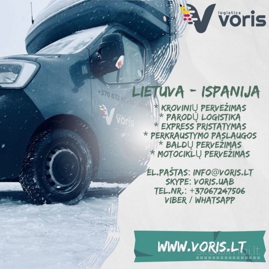 Ispanija - LIETUVA skubių krovinių pervežimai