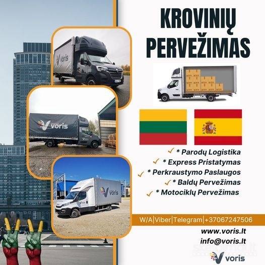 Ispanija - LIETUVA skubių krovinių pervežimai