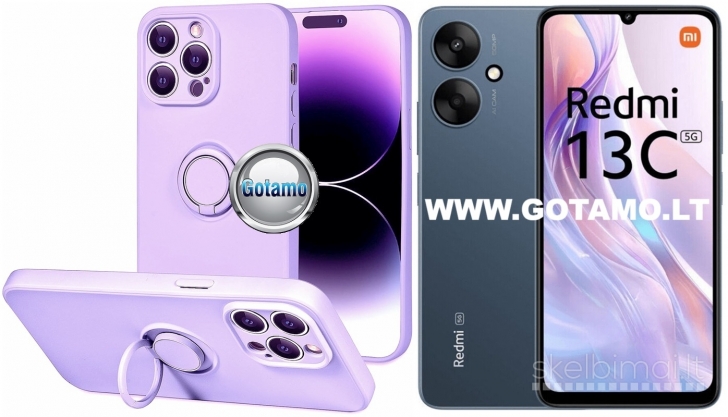 180 B-Hold Plus dėklai nugarėlės Xiaomi Redmi 13C 5G telefonui WWW.GOTAMO.LT