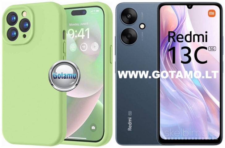 181 B-Soft Plus dėklai nugarėlės Xiaomi Redmi 13C 5G telefonui WWW.GOTAMO.LT