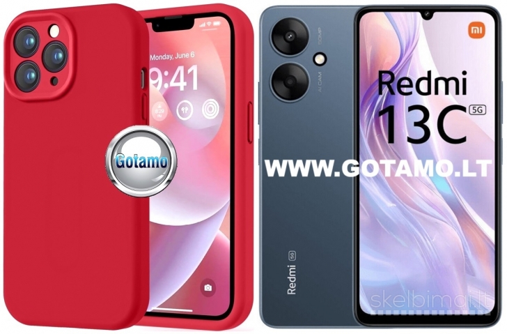 181 B-Soft Plus dėklai nugarėlės Xiaomi Redmi 13C 5G telefonui WWW.GOTAMO.LT