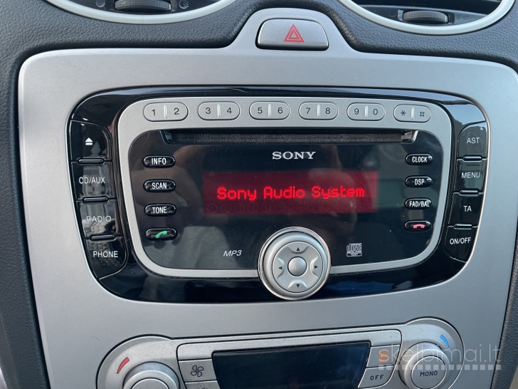 Ford Focus Sony magnetolą (CD/MP3, AUX, radijas, su kodu)