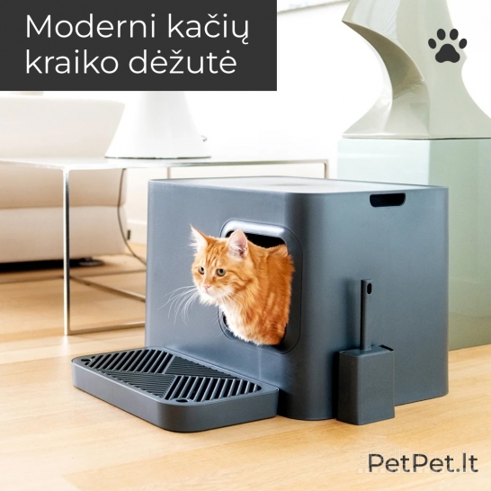 Uždaras kačių tualetas | Dome Plus
