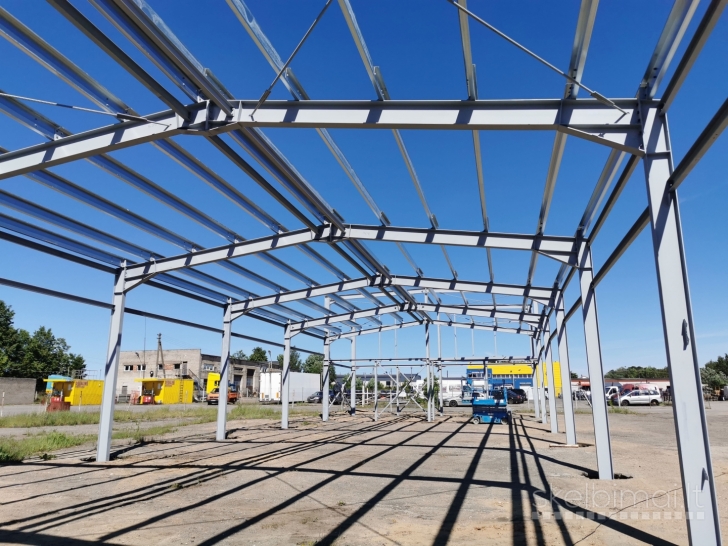 Metalinių konstrukcijų angarams gamyba