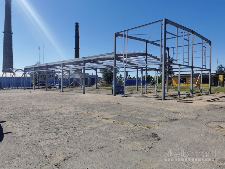 Metalinių konstrukcijų angarams gamyba