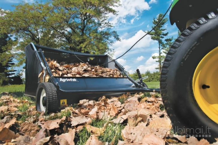 Šluota vejoms 107 cm su talpa 340 l, Agri-Fab