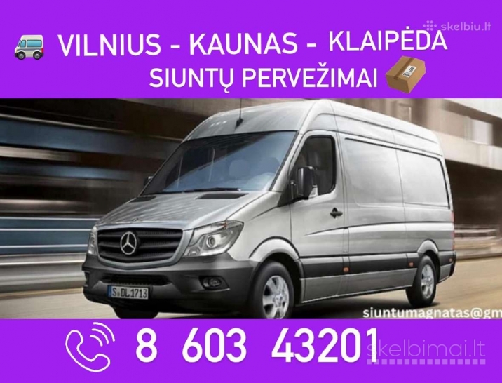  Krovinių pervežimas kasdien Vilnius-Kaunas-Klaipėda, Vilnius 