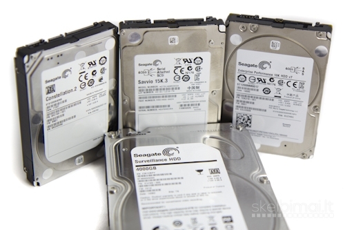 SSD ir HDD 2,5" SATA nuo 80 iki 1000GB  ir CPU; RAM ir t.t.