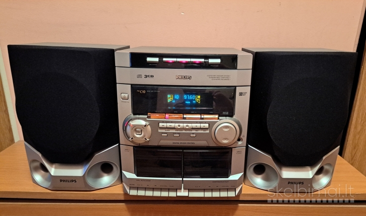 Muzikinis centras Philips ir kolonėlės 
