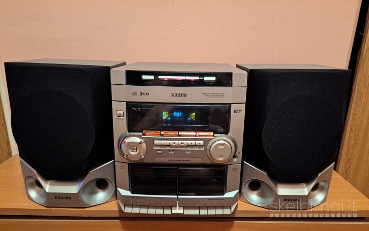 Muzikinis centras Philips ir kolonėlės 