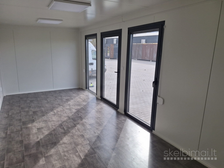 Modernus ir kokybiškas 7x3 m modulinis namelis