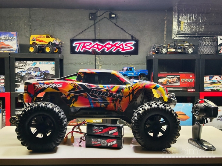 Naudotas Traxxas X-Maxx 4x4 8S – puiki proga įsigyti pigiau