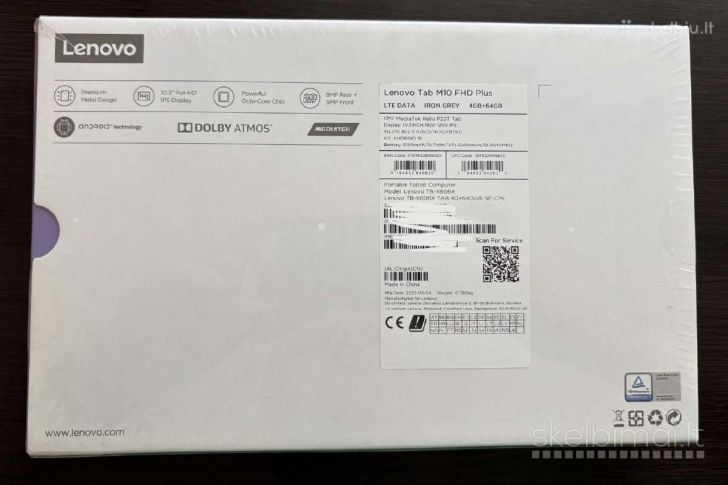 Lenovo Tab M10 Fhd Plus planšetė