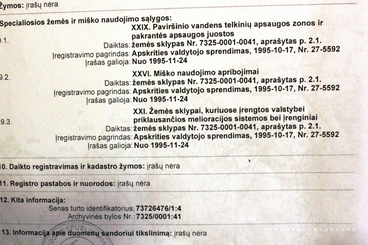 Žemės ūkio paskirties  8,19 ha Šileikių k.Rokiškio r.