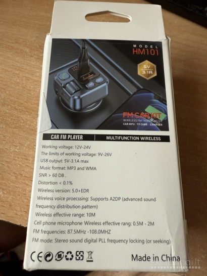FM transmiteris / Bluetooth / Aux t.t.