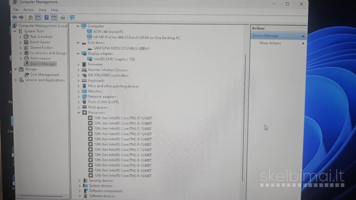 Hp Pro One 440 G9 i5-12400/16gb 23" All in One