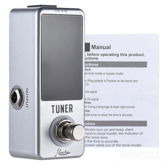 Rowin Mini Chromatic Tuner Pedal