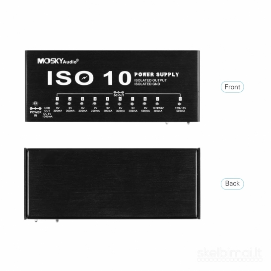 Pedalboardo Maitinimo Blokas