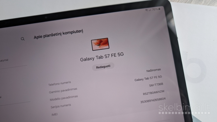 Samsung Galaxy Tab S7 Fe 5G T736b 4gb/64gb
