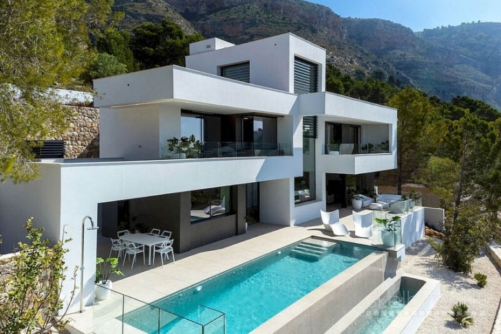 Nauja vila su vaizdu į jūrą Altea.Ispanija