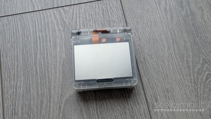 Game Boy Advance SP + IPS MOD + Clear case